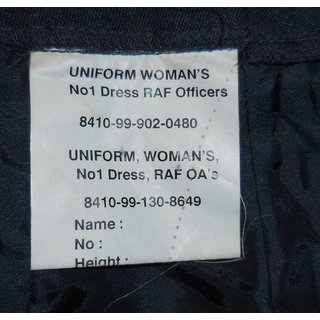 Skirt Womans No.1 Dress RAF Officers & OAs