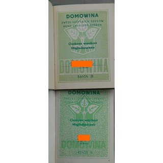 DOMOWINA Mitgliedsausweis
