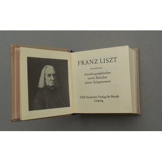 Franz Liszt Miniaturbuch 1986