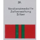 Verdienstmedaille der Zollverwaltung der DDR in silber