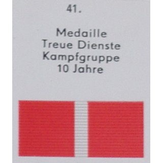 Medaille fr treue Dienste in den Kampfgruppen der Arbeiterklasse in bronze