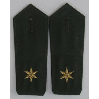 Shoulder Boards, green Police, new with Button Hole