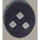 Rank Insignia, old Style, oval, blue-grey