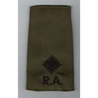 RA Aufschiebeschlaufe, oliv, Royal Artillery
