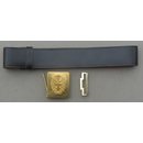 Spanish Leather Belt with Buckle, Enlisted, Army
