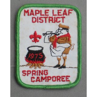 Maple Leaf District 1975 Spring Camporee Abzeichen BSA