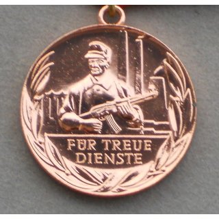 Medaille fr treue Dienste in den Kampfgruppen, bronze