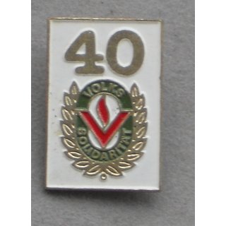 Honour Badge in gold for 40 Years