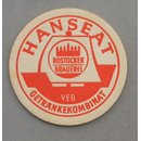 Hanseat Rostocker Brauerei - VEB Getrnkekombinat Bierdeckel