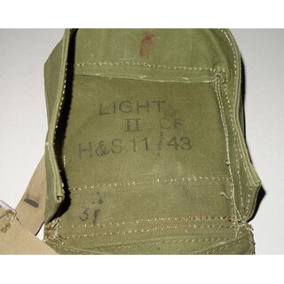 Gasmaskentasche, Haversack, Respirator Light, MK II, WWII, olive