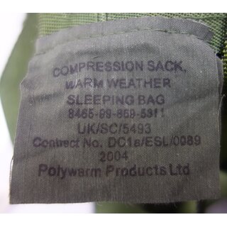 Compression Sack for Tropical Sleeping Bag, olive