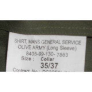 Shirt Mans, General Service, Long Sleeve, olive